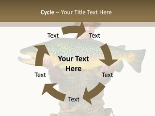 Trout Fishing Gone Fishing Vacations PowerPoint Template