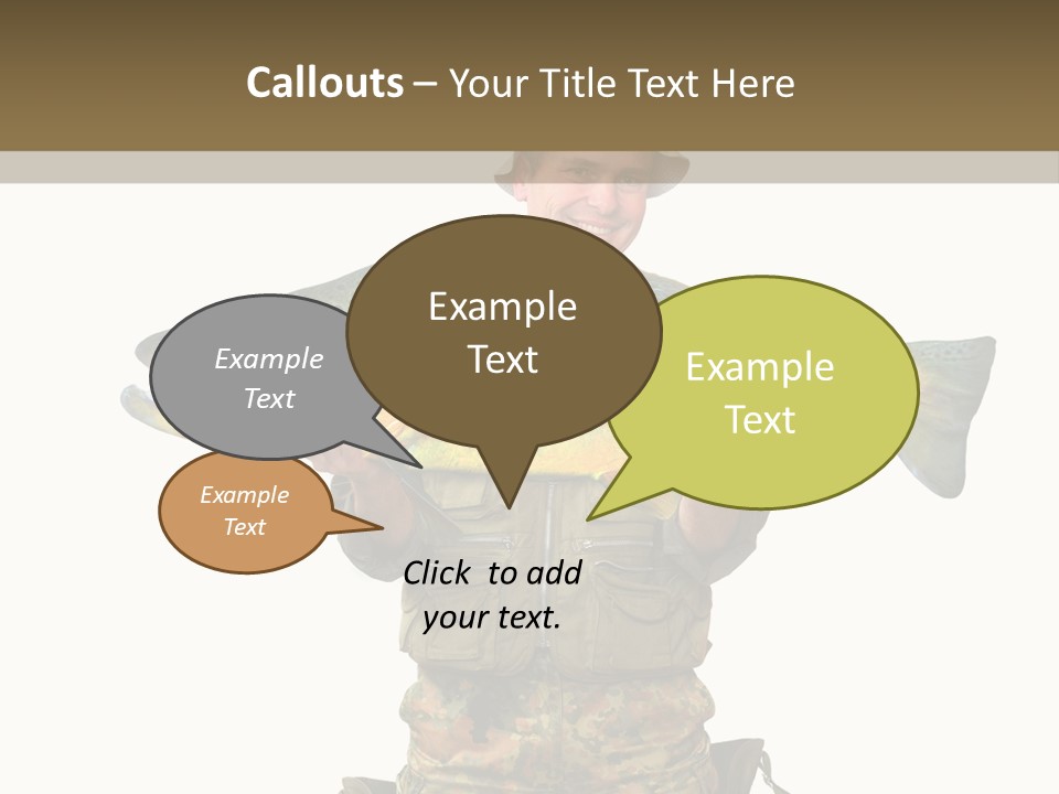 Trout Fishing Gone Fishing Vacations PowerPoint Template