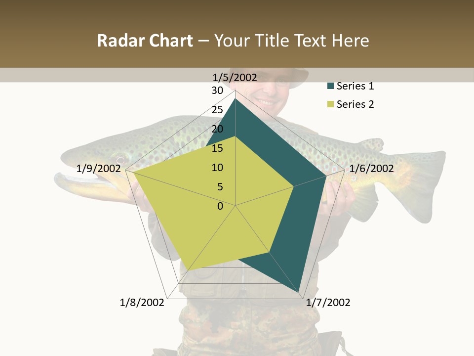 Trout Fishing Gone Fishing Vacations PowerPoint Template