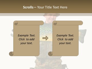 Trout Fishing Gone Fishing Vacations PowerPoint Template