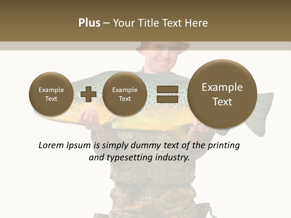 Trout Fishing Gone Fishing Vacations PowerPoint Template