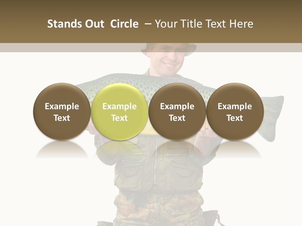 Trout Fishing Gone Fishing Vacations PowerPoint Template