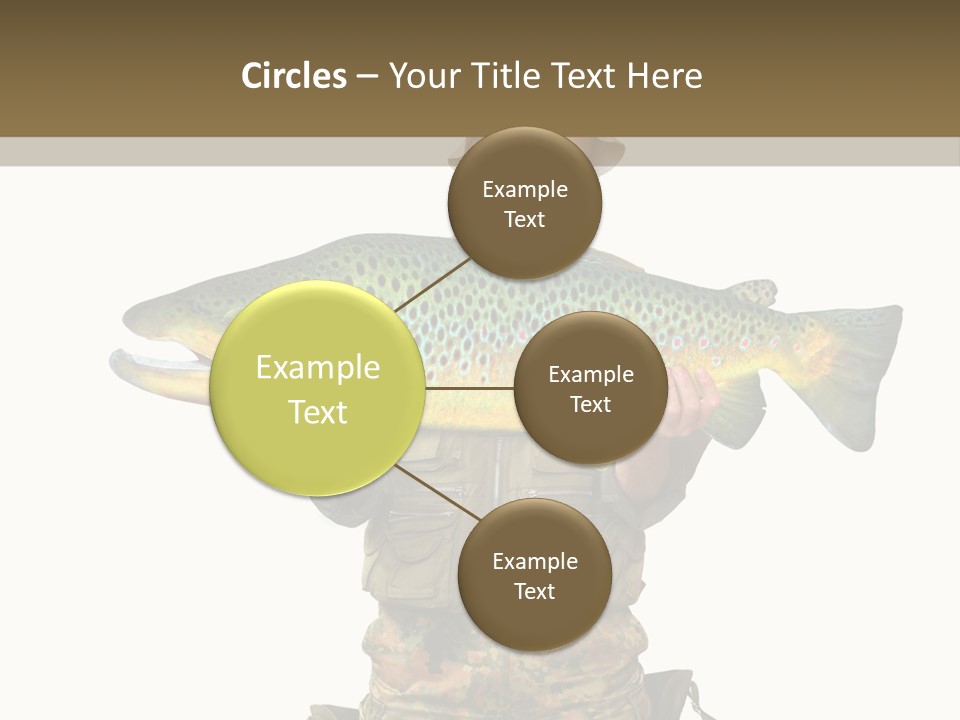 Trout Fishing Gone Fishing Vacations PowerPoint Template