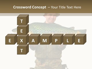 Trout Fishing Gone Fishing Vacations PowerPoint Template