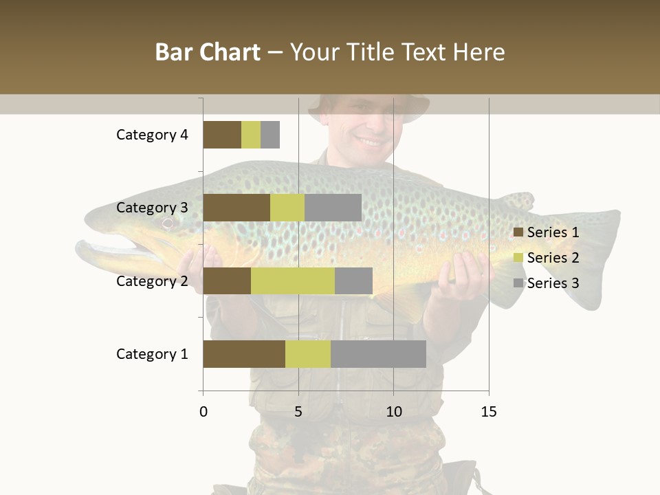 Trout Fishing Gone Fishing Vacations PowerPoint Template