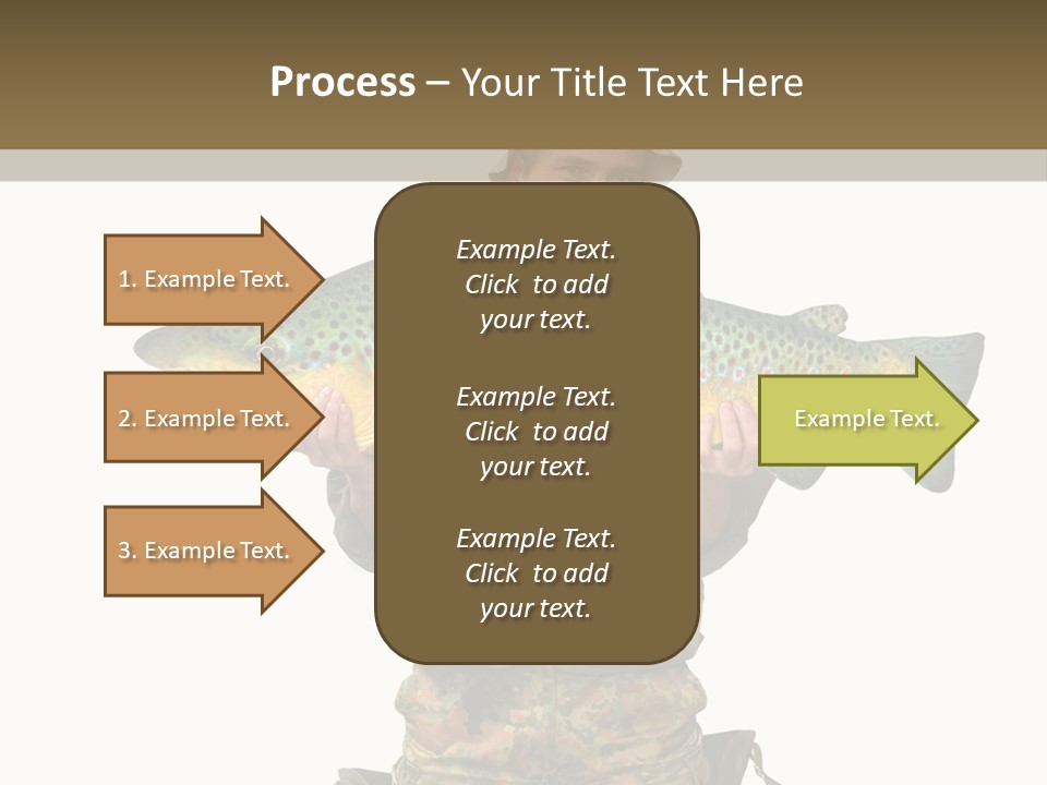 Trout Fishing Gone Fishing Vacations PowerPoint Template