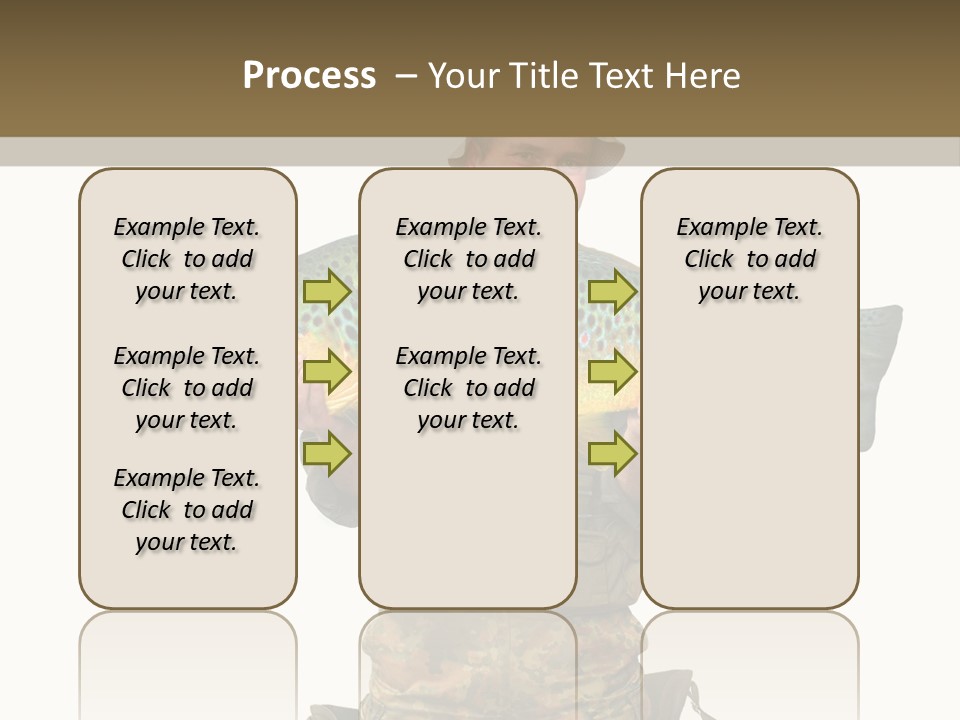 Trout Fishing Gone Fishing Vacations PowerPoint Template