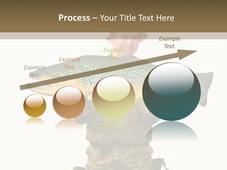 Trout Fishing Gone Fishing Vacations PowerPoint Template