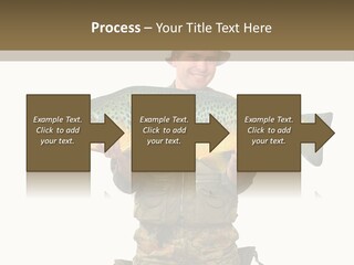 Trout Fishing Gone Fishing Vacations PowerPoint Template