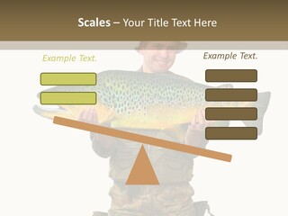 Trout Fishing Gone Fishing Vacations PowerPoint Template