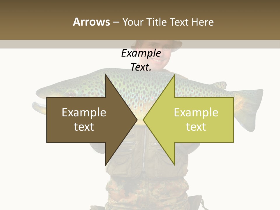 Trout Fishing Gone Fishing Vacations PowerPoint Template