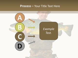 Trout Fishing Gone Fishing Vacations PowerPoint Template