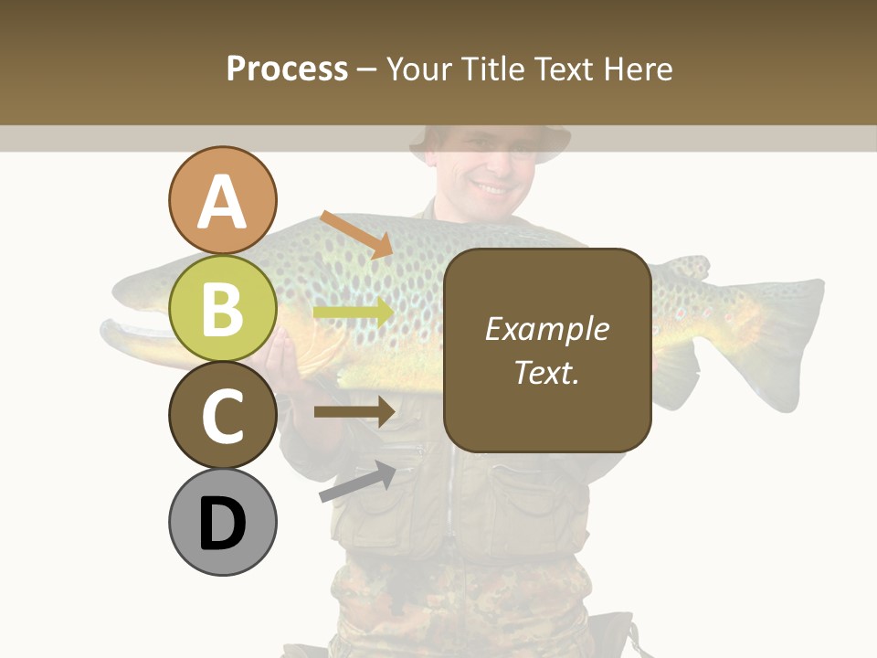 Trout Fishing Gone Fishing Vacations PowerPoint Template