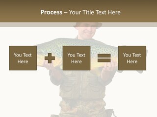 Trout Fishing Gone Fishing Vacations PowerPoint Template