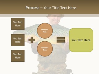 Trout Fishing Gone Fishing Vacations PowerPoint Template