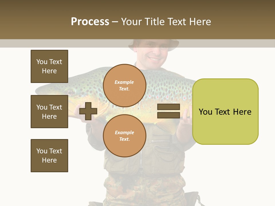 Trout Fishing Gone Fishing Vacations PowerPoint Template