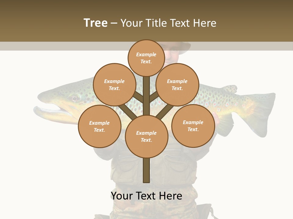 Trout Fishing Gone Fishing Vacations PowerPoint Template