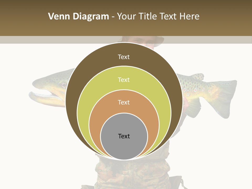 Trout Fishing Gone Fishing Vacations PowerPoint Template