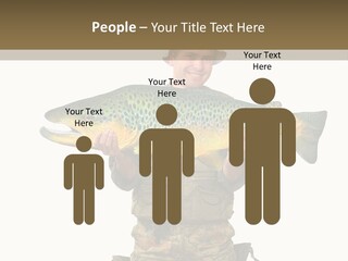 Trout Fishing Gone Fishing Vacations PowerPoint Template