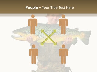 Trout Fishing Gone Fishing Vacations PowerPoint Template