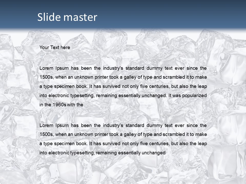 Cool Fresh Transparent PowerPoint Template