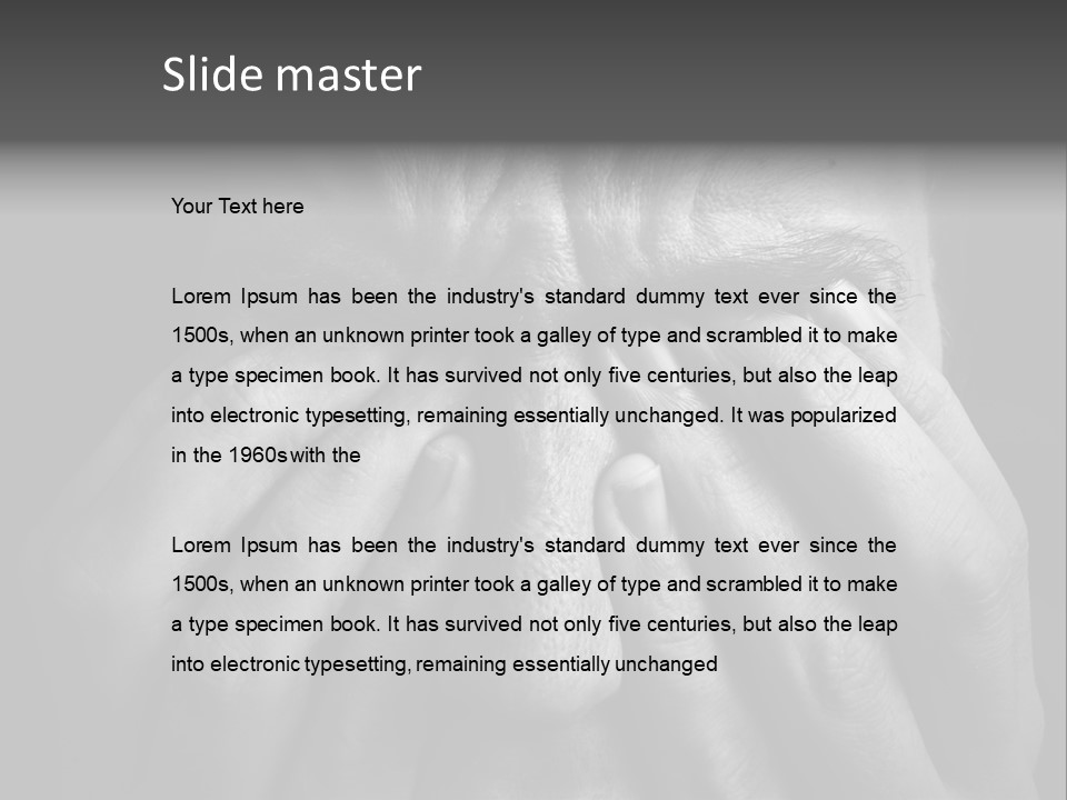 Problem Person Suffer PowerPoint Template