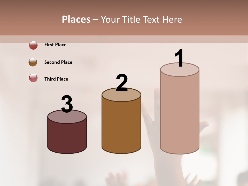Celebration Arm Palm PowerPoint Template