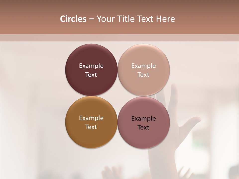 Celebration Arm Palm PowerPoint Template