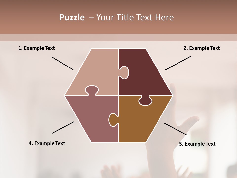 Celebration Arm Palm PowerPoint Template