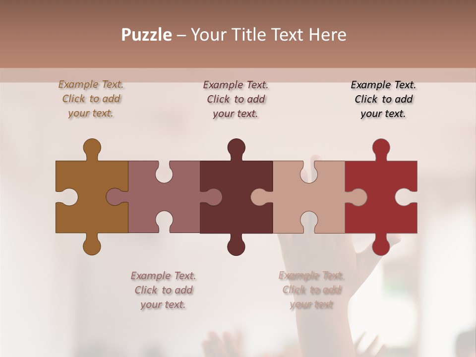 Celebration Arm Palm PowerPoint Template