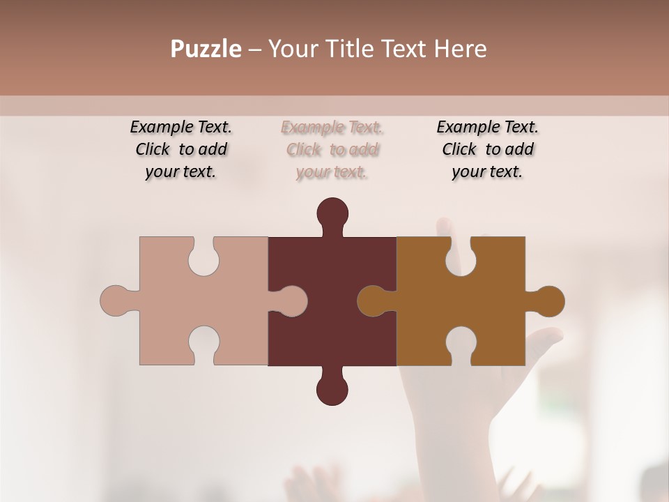 Celebration Arm Palm PowerPoint Template