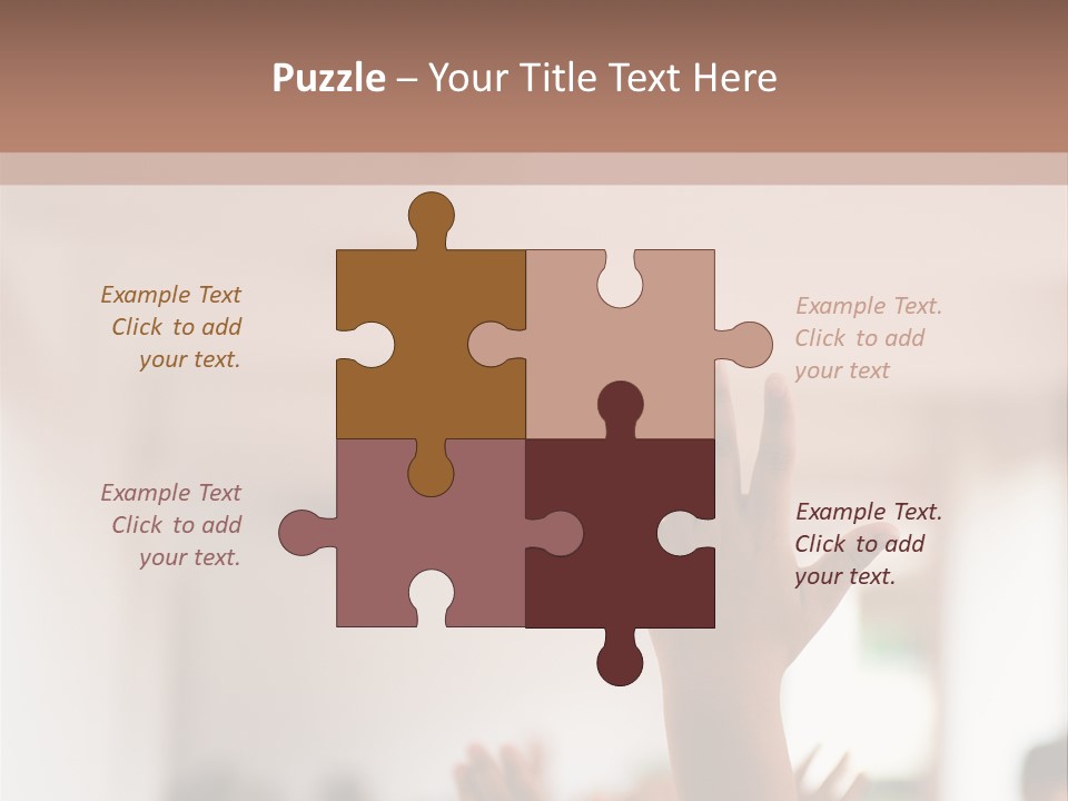 Celebration Arm Palm PowerPoint Template