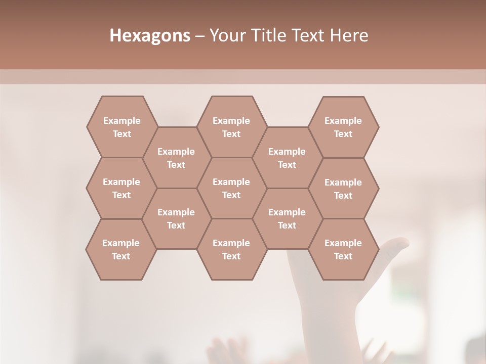 Celebration Arm Palm PowerPoint Template