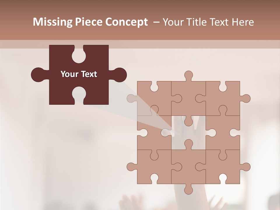 Celebration Arm Palm PowerPoint Template