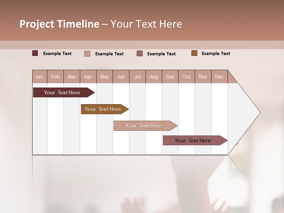 Celebration Arm Palm PowerPoint Template