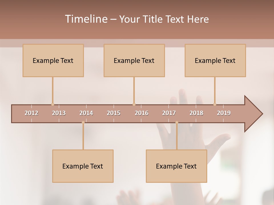 Celebration Arm Palm PowerPoint Template