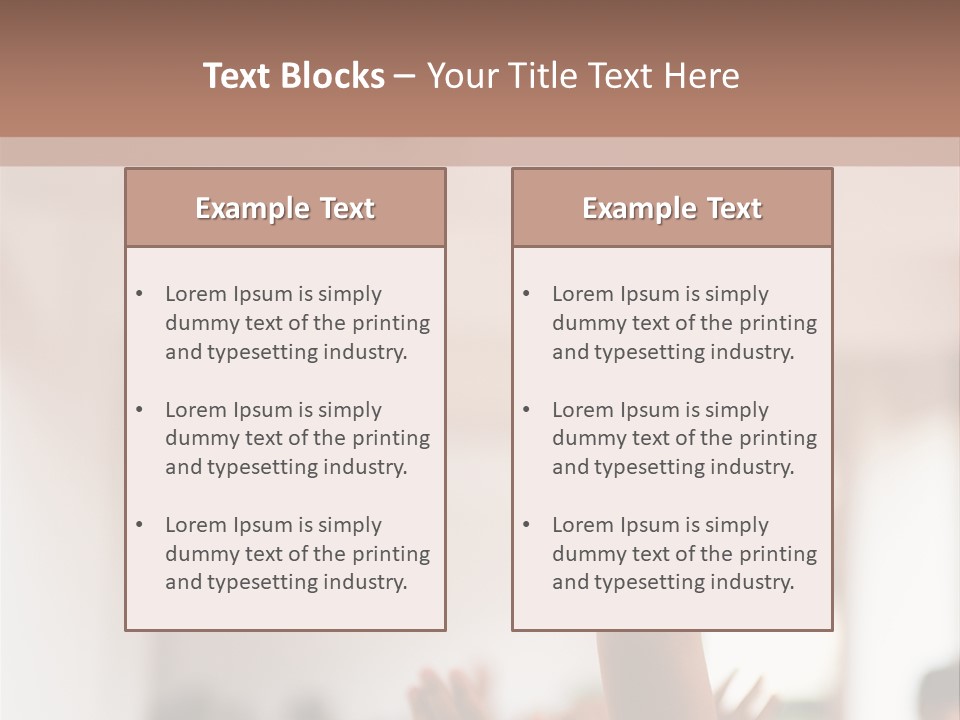 Celebration Arm Palm PowerPoint Template