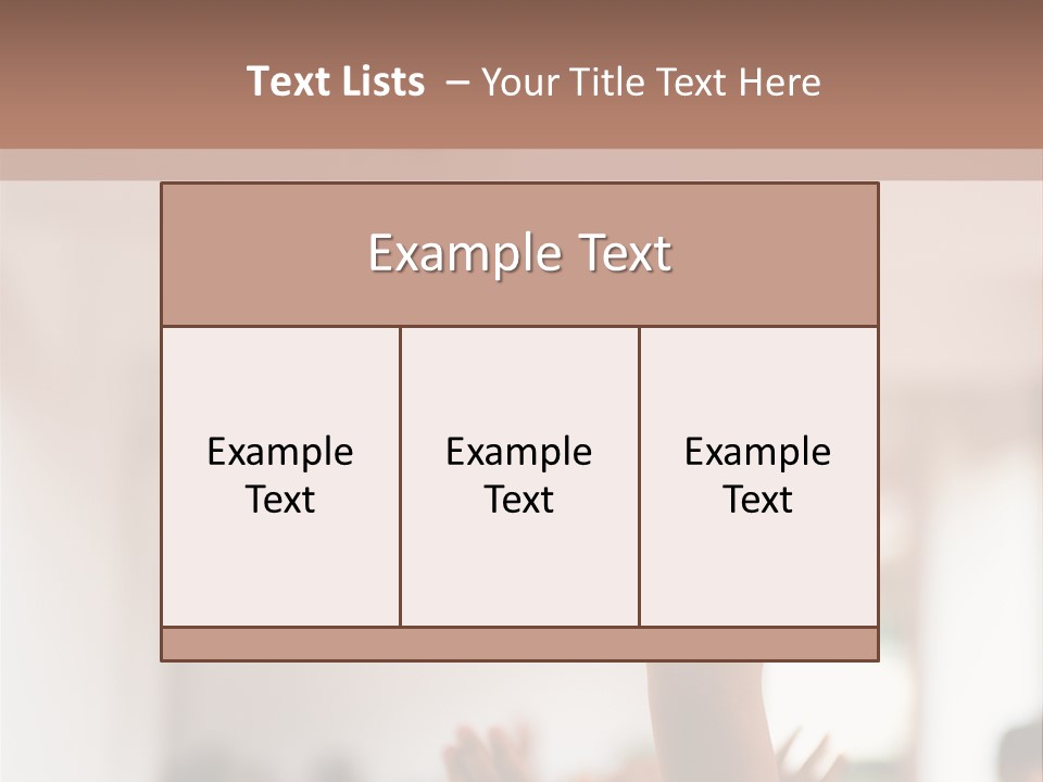 Celebration Arm Palm PowerPoint Template