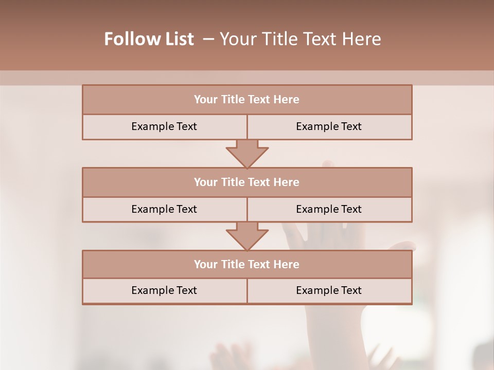 Celebration Arm Palm PowerPoint Template