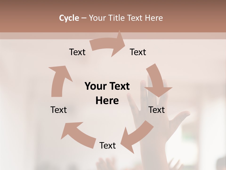 Celebration Arm Palm PowerPoint Template