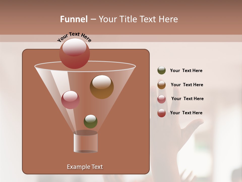 Celebration Arm Palm PowerPoint Template