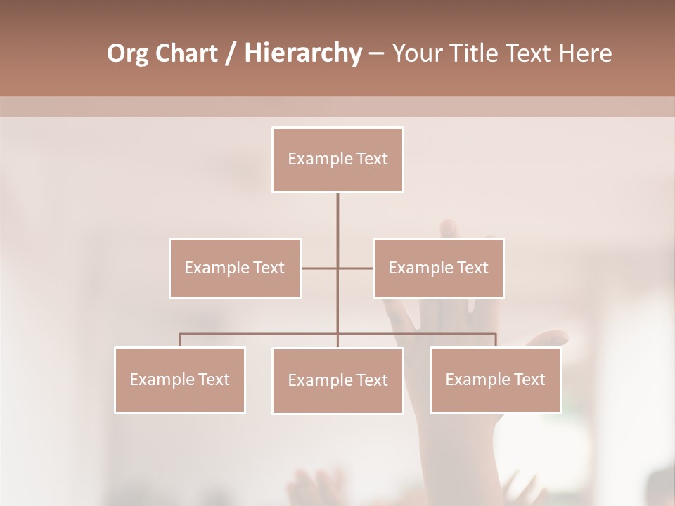 Celebration Arm Palm PowerPoint Template