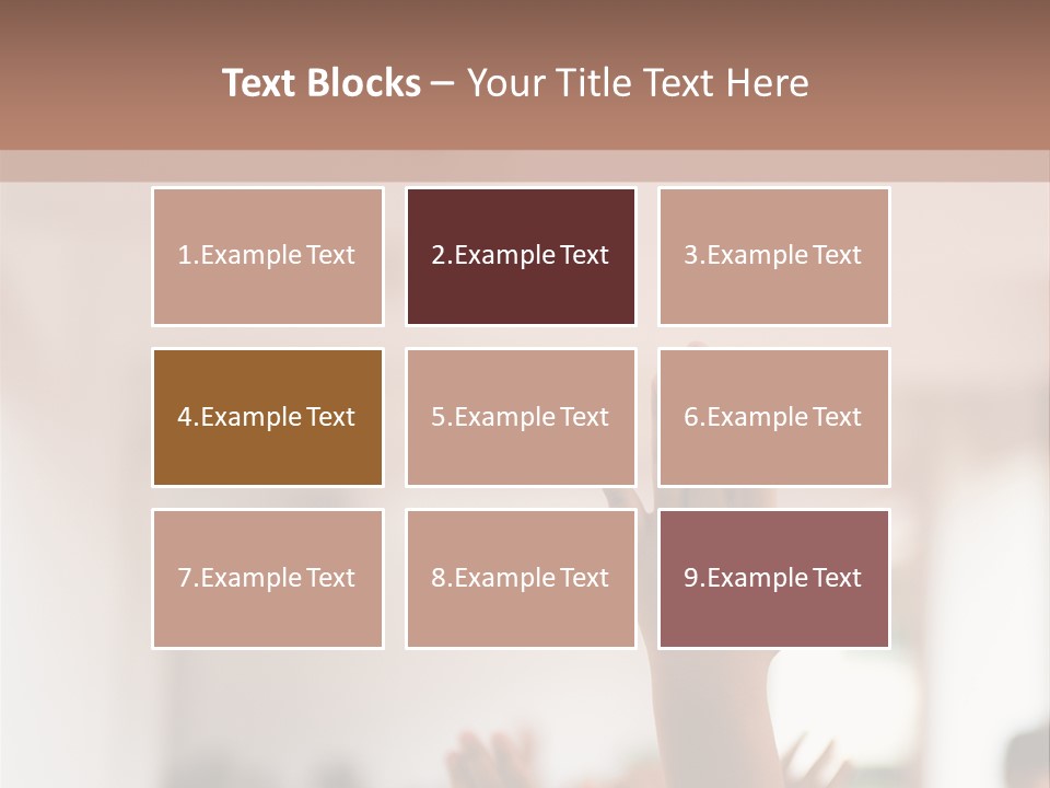 Celebration Arm Palm PowerPoint Template