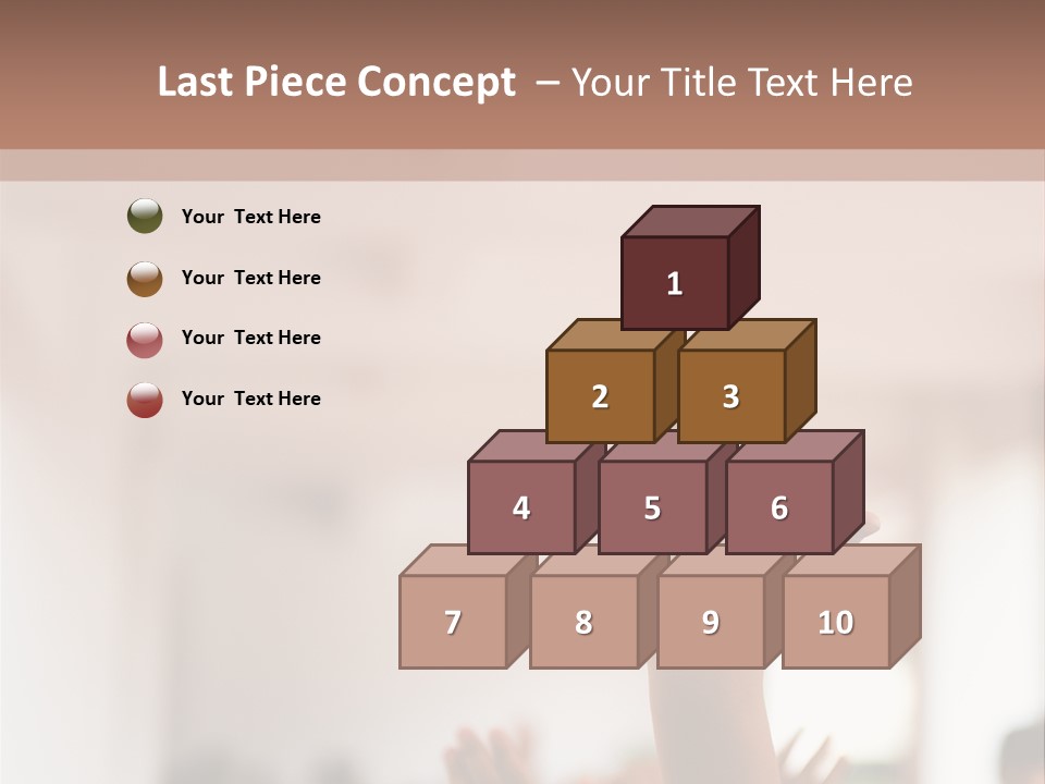 Celebration Arm Palm PowerPoint Template