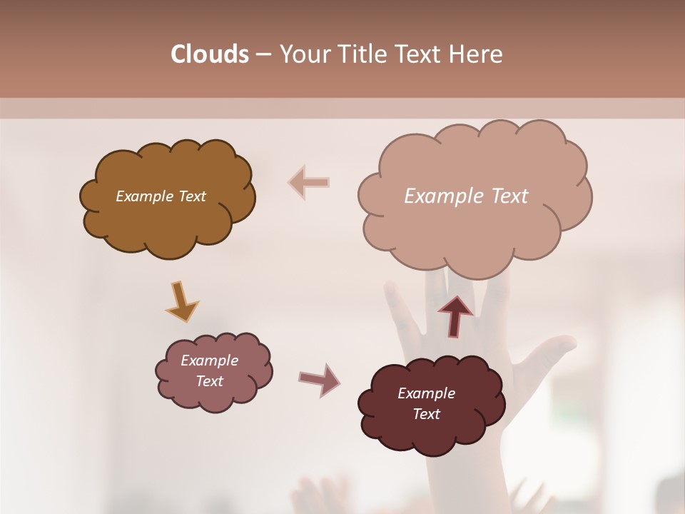 Celebration Arm Palm PowerPoint Template