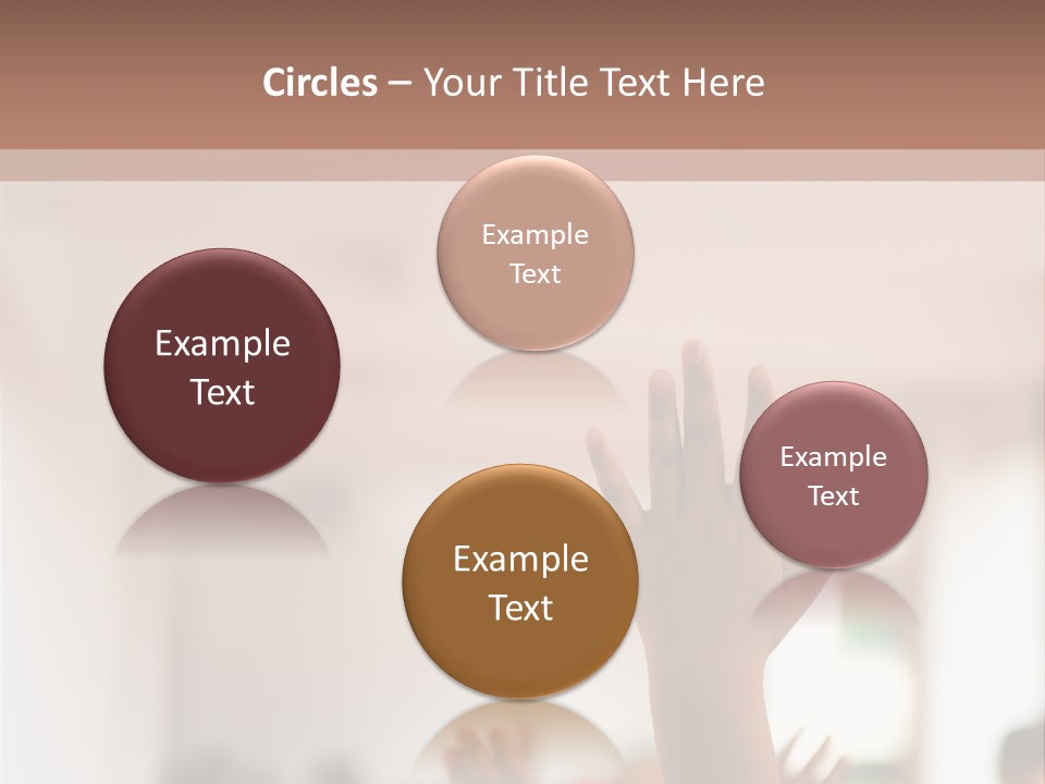Celebration Arm Palm PowerPoint Template