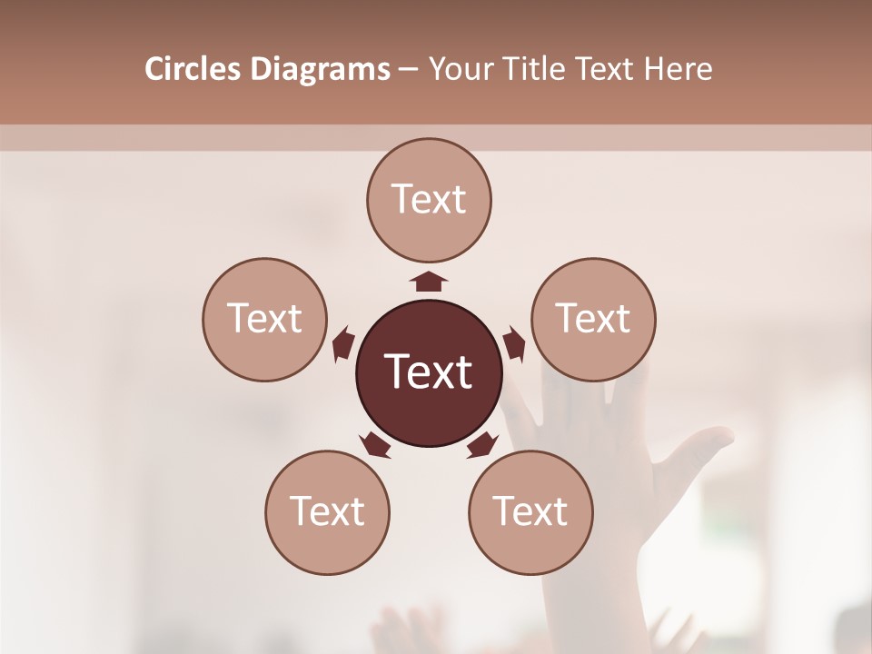 Celebration Arm Palm PowerPoint Template