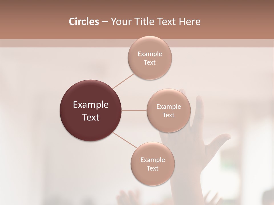 Celebration Arm Palm PowerPoint Template