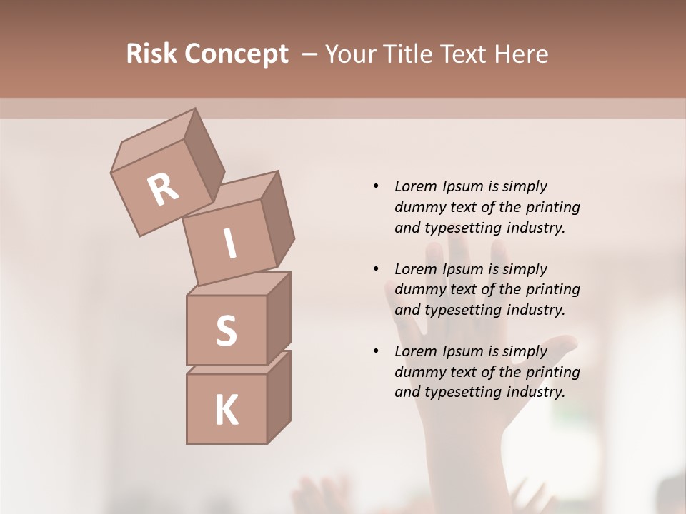 Celebration Arm Palm PowerPoint Template