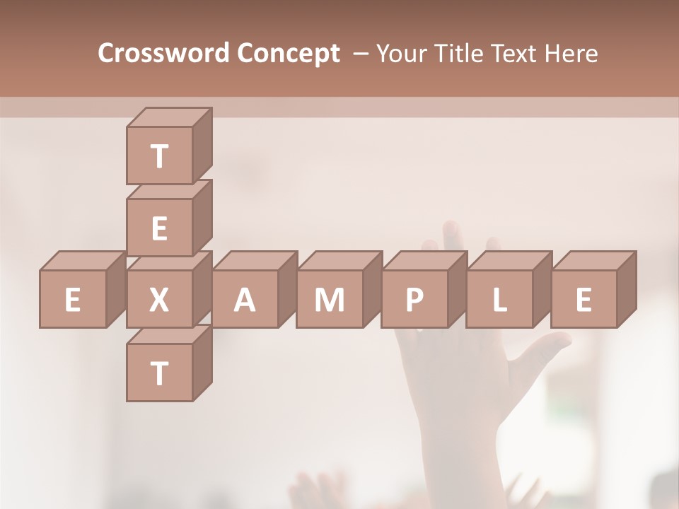 Celebration Arm Palm PowerPoint Template